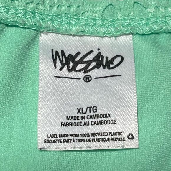 EUC Mossimo Mint Green Crochet Side Tie Bikini Bottom XL - Picture 11 of 13